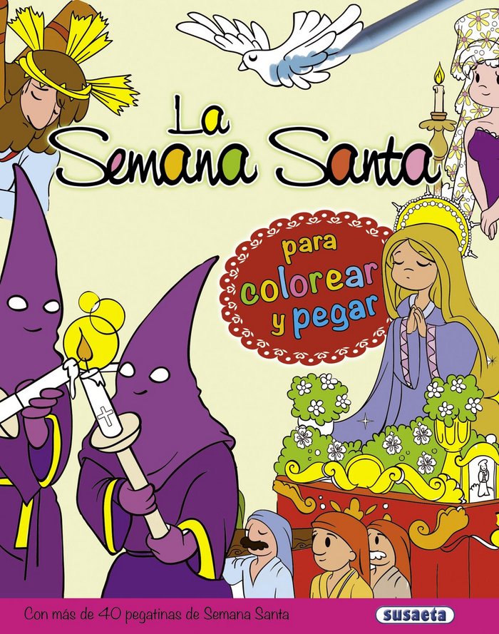 La Semana Santa para colorear y pegar, de De Benito, Antonio | portada del libro