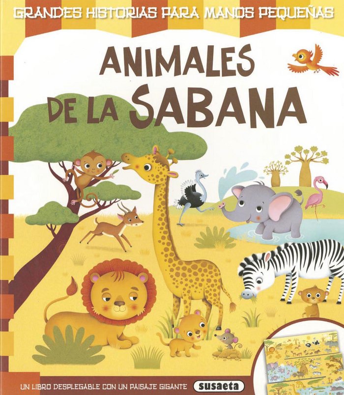 Animales de la sabana, de Susaeta | portada del libro