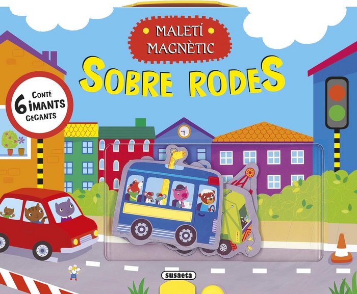 Maleti magnetic. Sobre rodes, de Susaeta, Equip | portada del libro