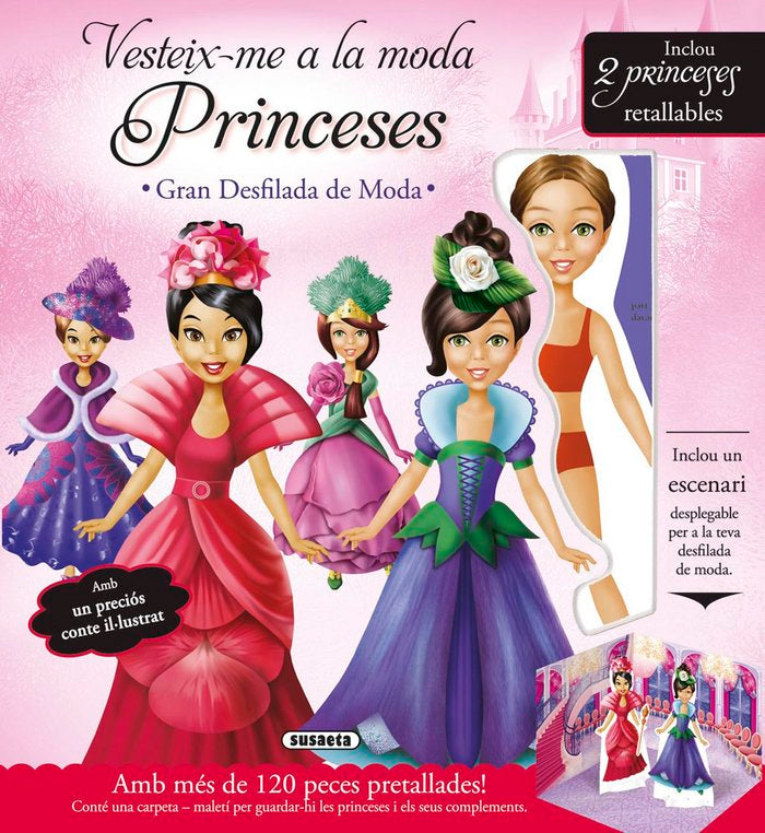 Vesteix-me a la moda-Princeses, de Susaeta | portada del libro