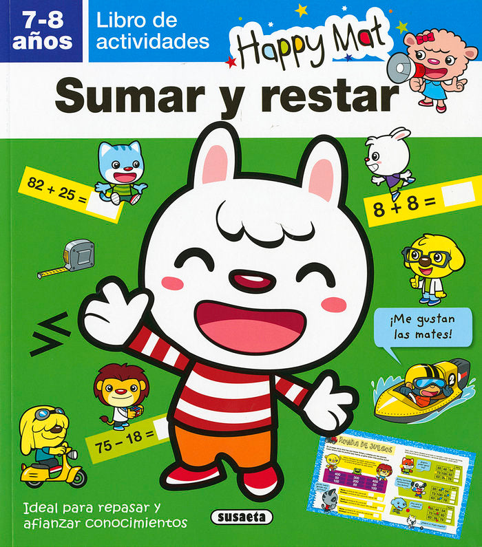 Sumar y restar 7-8 años, de Susaeta, Equipo | portada del libro