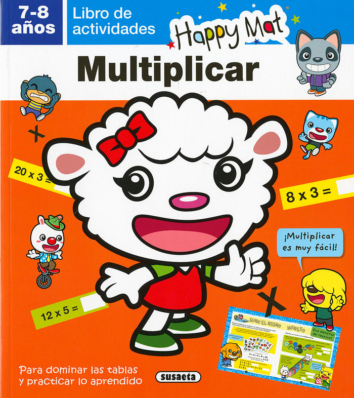 Multiplicar (7-8 años), de Susaeta, Equipo | portada del libro