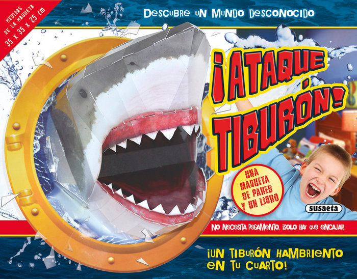 ¡Ataque tiburón!, de Lambert, Nat | portada del libro