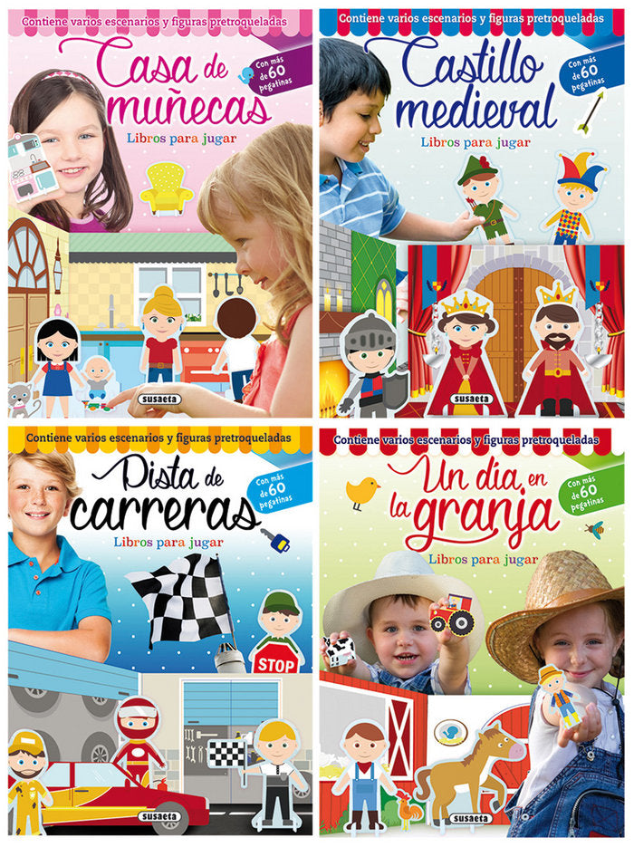 Libros para jugar (4 títulos), de Susaeta | portada del libro