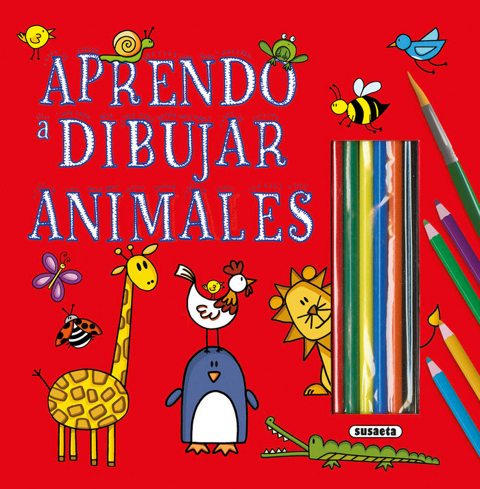 Aprendo a dibujar animales, de Susaeta | portada del libro