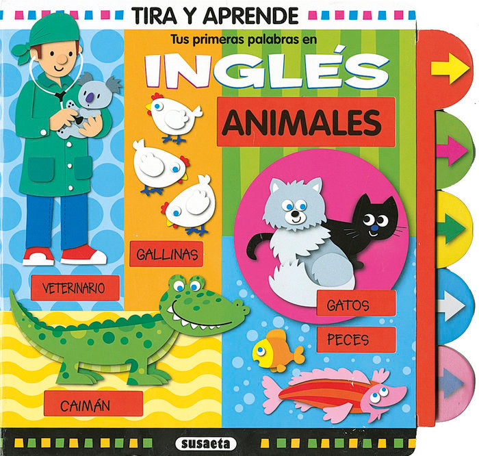 Tus primeras palabras en inglés. Animales, de Busquets, Jordi | portada del libro