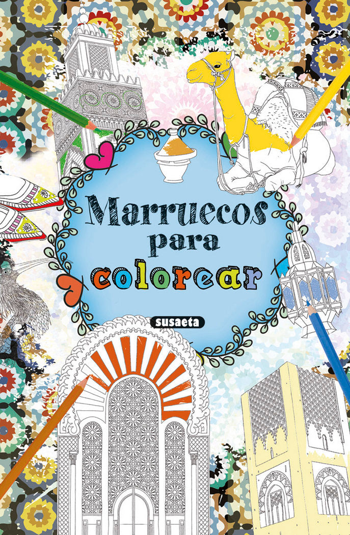 Marruecos para colorear, de Susaeta | portada del libro