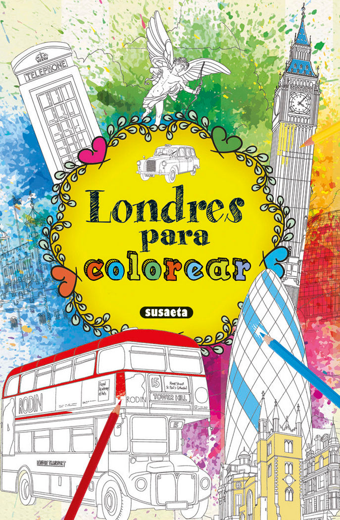 Londres para colorear, de Susaeta | portada del libro