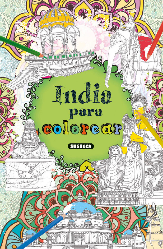 India para colorear, de Susaeta, Equipo | portada del libro