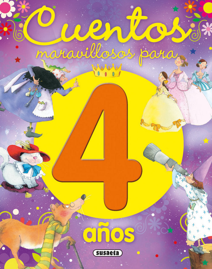 Cuentos maravillosos para 4 años, de Susaeta | portada del libro
