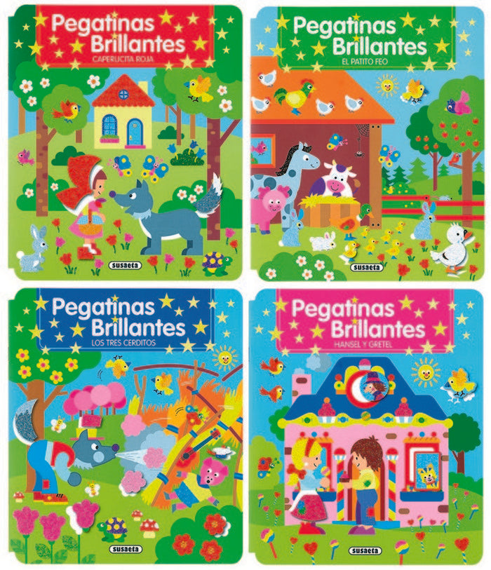 Pegatinas brillantes (4 títulos), de Busquets | portada del libro