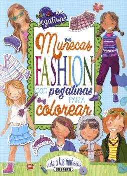 Muñecas fashion con pegatinas para colorear, de Susaeta, Equipo | portada del libro