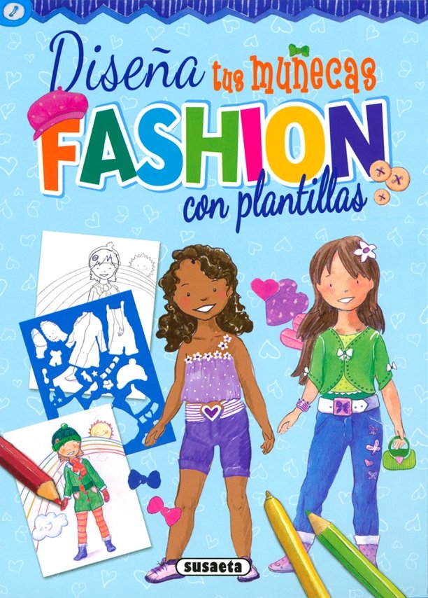 Diseña tus muñecas fashion con plantillas, de Susaeta | portada del libro