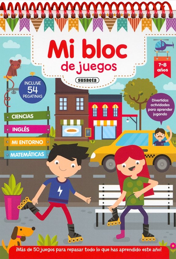 Mi bloc de juegos 7-8 años, de Susaeta, Equipo | portada del libro