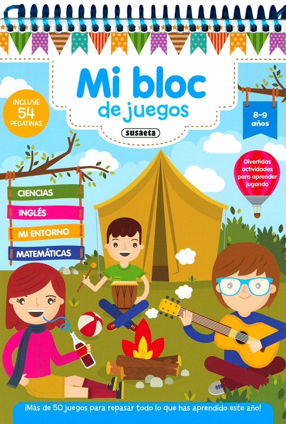 Mi bloc de juegos 8-9 años, de Susaeta, Equipo | portada del libro