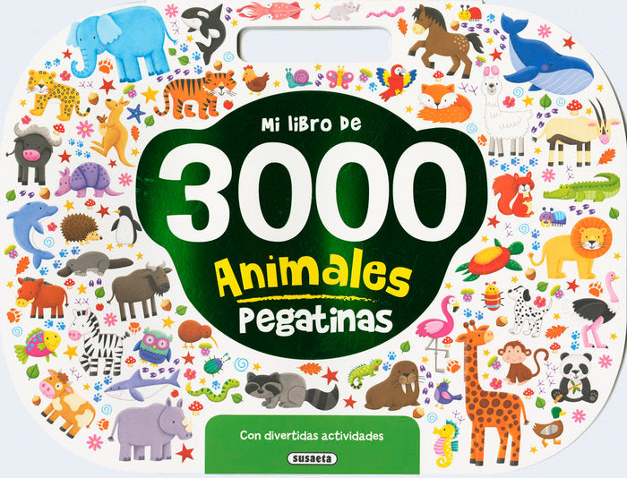 Mi libro de 3.000 pegatinas de animales, de Susaeta, Equipo | portada del libro