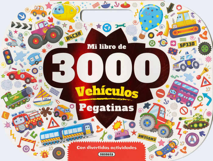 Mi libro de 3.000 pegatinas de vehículos, de Susaeta, Equipo | portada del libro