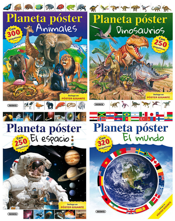 Planeta póster (4 títulos), de Susaeta, Equipo | portada del libro