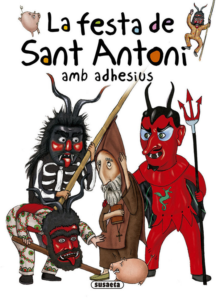 La festa de Sant Antoni amb adhesius, de Sansó, Bàrbara | portada del libro