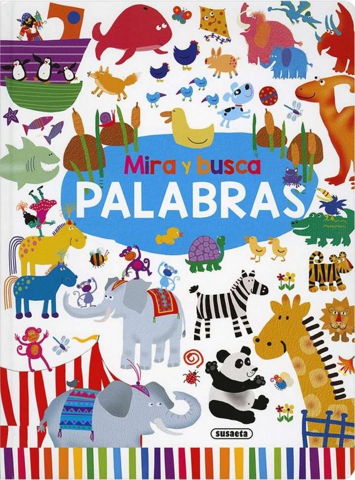 Mira y busca palabras, de Susaeta | portada del libro