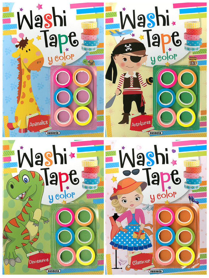 Washi tape (4 títulos), de Susaeta | portada del libro