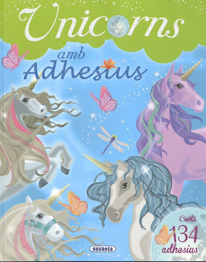 Unicorns amb adhesius, de Susaeta, Equip | portada del libro