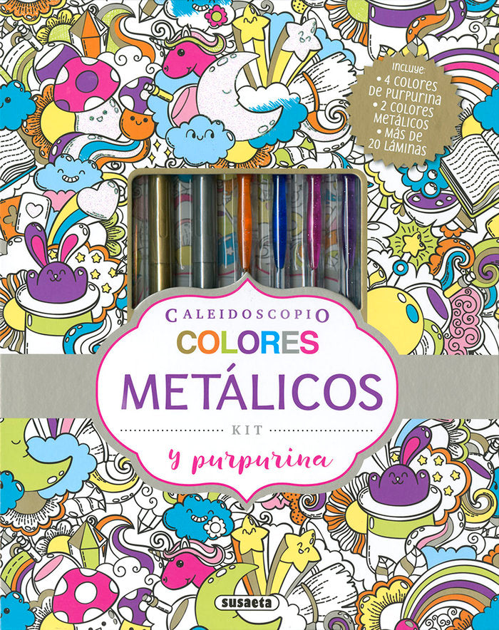 Colores metálicos y purpurina, de Ediciones, Susaeta | portada del libro