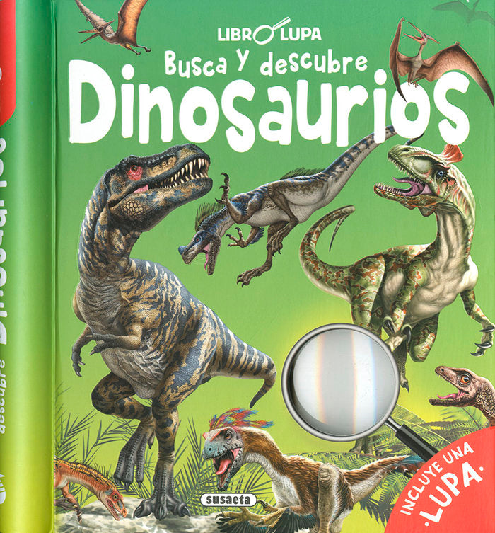 BUSCA Y DESCUBRE DINOSAURIOS, de EDICIONES, SUSAETA | portada del libro