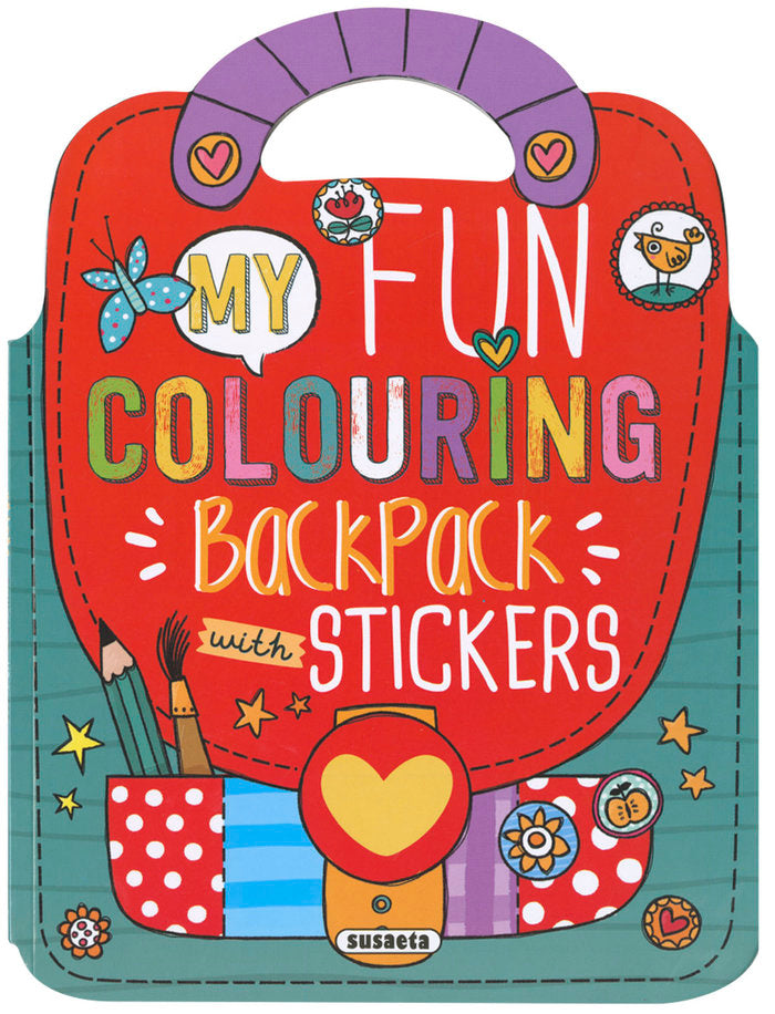 MY FUN COLOURING BACKPACK WITH STICKERS, de SUSAETA, EQUIPO | portada del libro