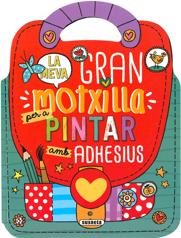 La meva gran motxilla per a pintar amb adhesius, de Susaeta | portada del libro