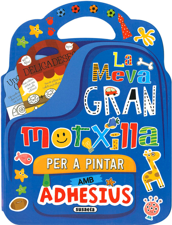 La meva gran motxilla per a pintar amb adhesius, de Susaeta, Equipo | portada del libro