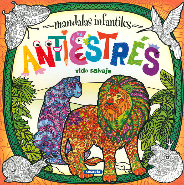Mandalas infantiles antiestrés. Vida salvaje, de Ediciones, Susaeta | portada del libro