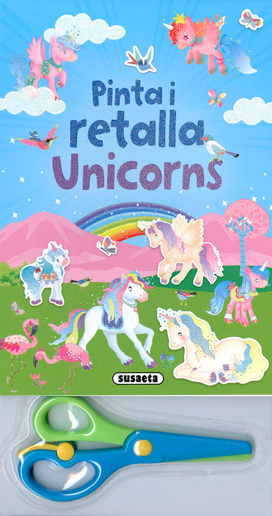 Pinta i retalla unicorns, de Susaeta, Equip | portada del libro
