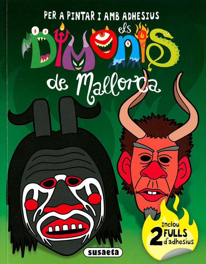 Dimonis de Mallorca per a pintar i amb adhesius 1, de Yomikoko | portada del libro