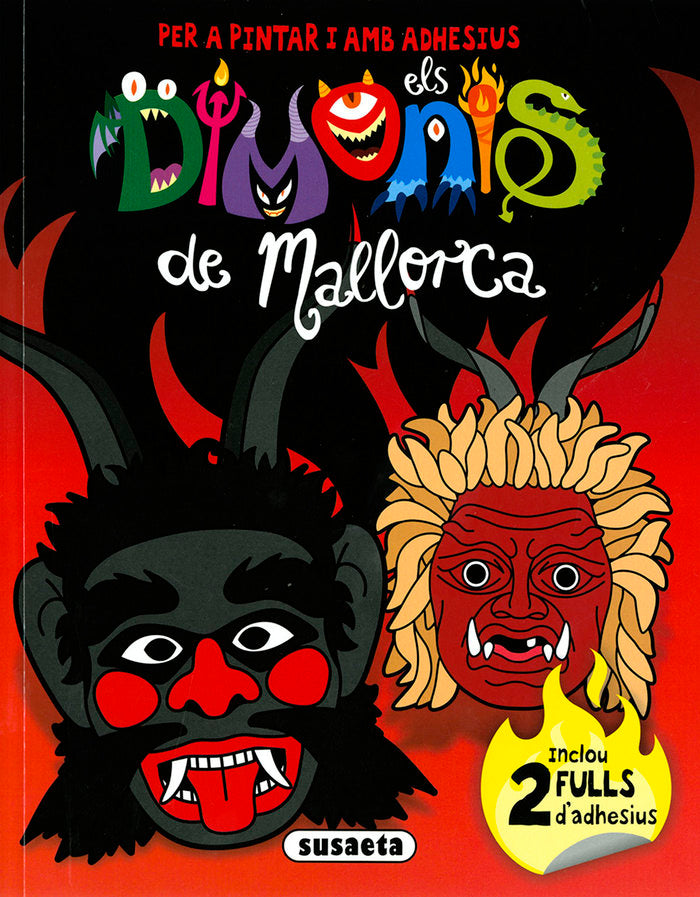 Dimonis de Mallorca per a pintar i amb adhesius 2, de Yomikoko | portada del libro