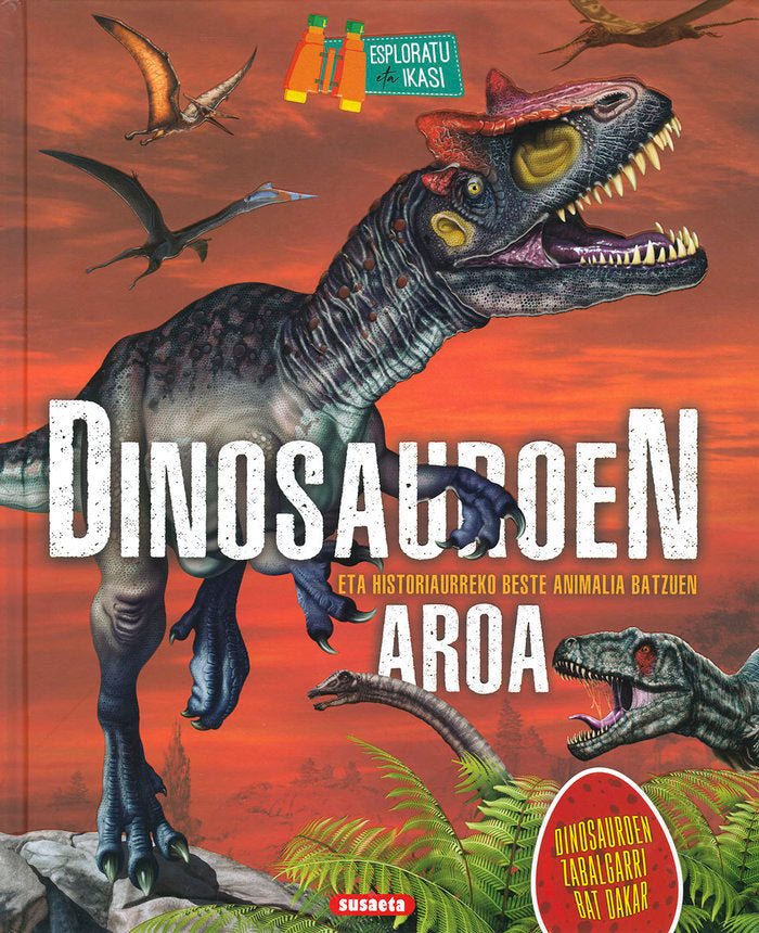 DINOSAUROEN AROA, de MONTORO, JORGE | portada del libro