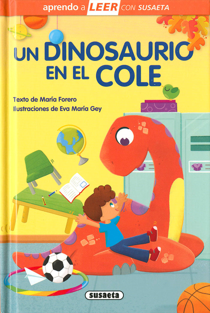UN DINOSAURIO EN EL COLE, de FORERO, MARIA | portada del libro