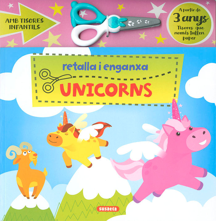 RETALLA I ENGANXA UNICORNS, de EDICIONES | portada del libro