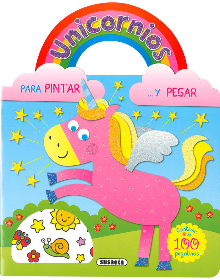 UNICORNIOS PARA PINTAR Y PEGAR, de BUSQUETS, JORDI | portada del libro