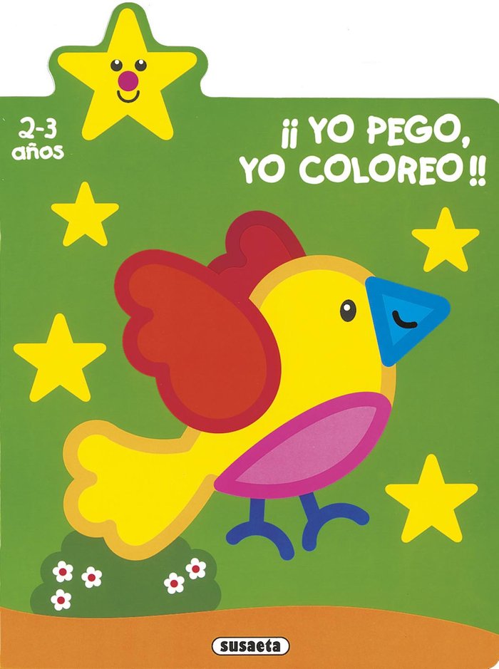 ¡YO PEGO, YO COLOREO! 2-3 AÑOS, de BUSQUETS, JORDI | portada del libro