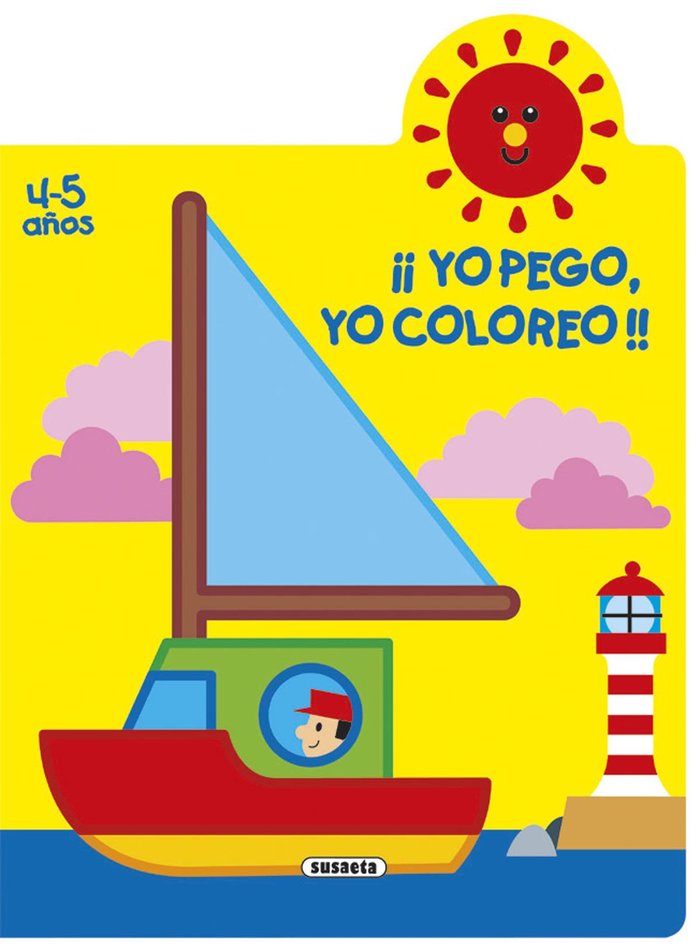 ¡YO PEGO, YO COLOREO! 4-5 AÑOS, de BUSQUETS, JORDI | portada del libro