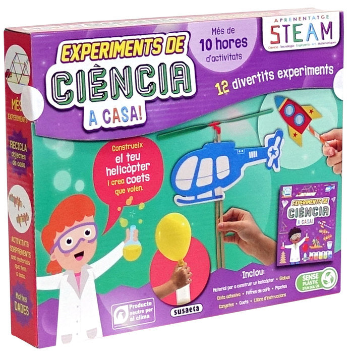 EXPERIMENTS DE CIENCIA A CASA!, de AA.VV. | portada del libro