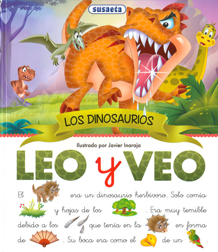 Leo y Veo Los Dinosaurios, de EDICIONES, SUSAETA | portada del libro