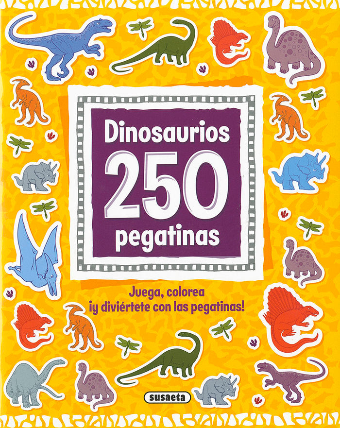 DINOSAURIOS 250 PEGATINAS, de SUSAETA, EQUIPO | portada del libro