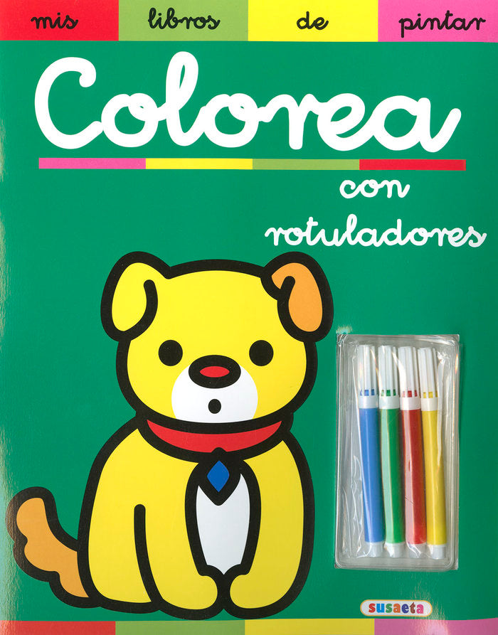 COLOREA CON ROTULADORES, de SUSAETA, EQUIPO | portada del libro