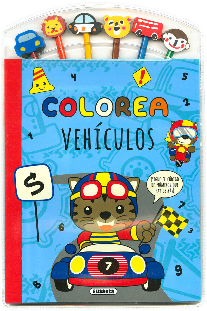 COLOREA VEHICULOS, de SUSAETA, EQUIPO | portada del libro
