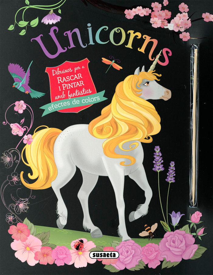 UNICORNS. DIBUIXOS PER A RASCAR I PINTAR, de EDICIONES | portada del libro
