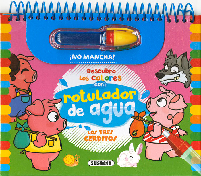 LOS TRES CERDITOS DESCUBRE LOS COLORES, de EDICIONES, SUSAETA | portada del libro