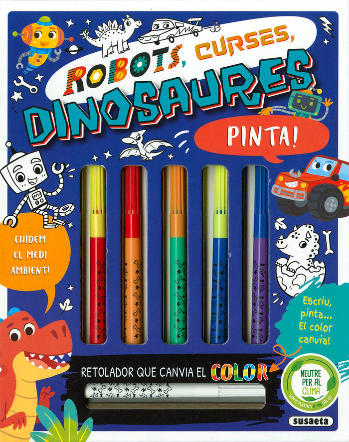 ROBOTS, CURSES, DINOSAURES, de EDICIONES, SUSAETA | portada del libro