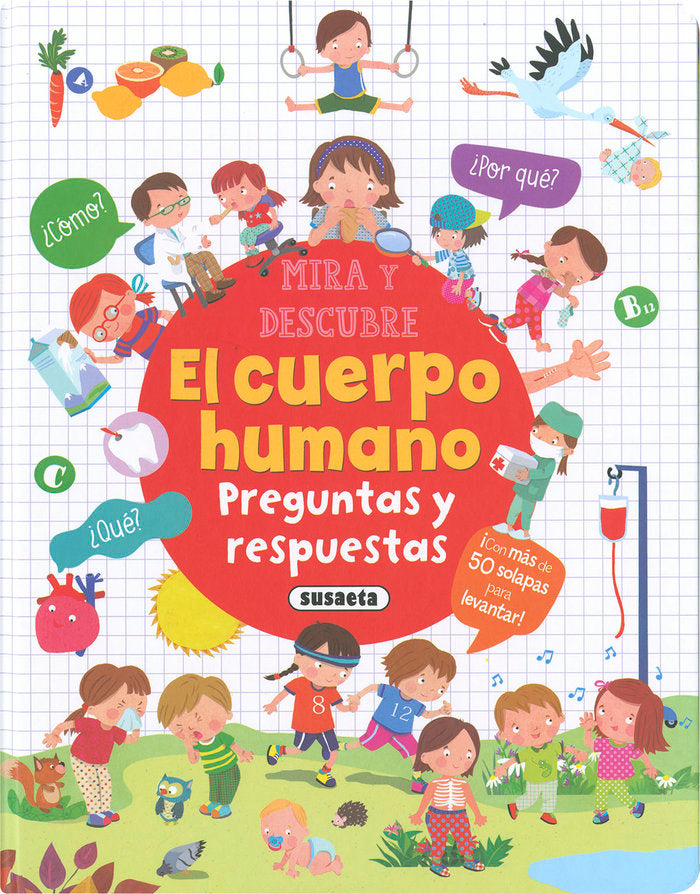 EL CUERPO HUMANO. PREGUNTAS Y RESPUESTAS, de EDICIONES, SUSAETA | portada del libro